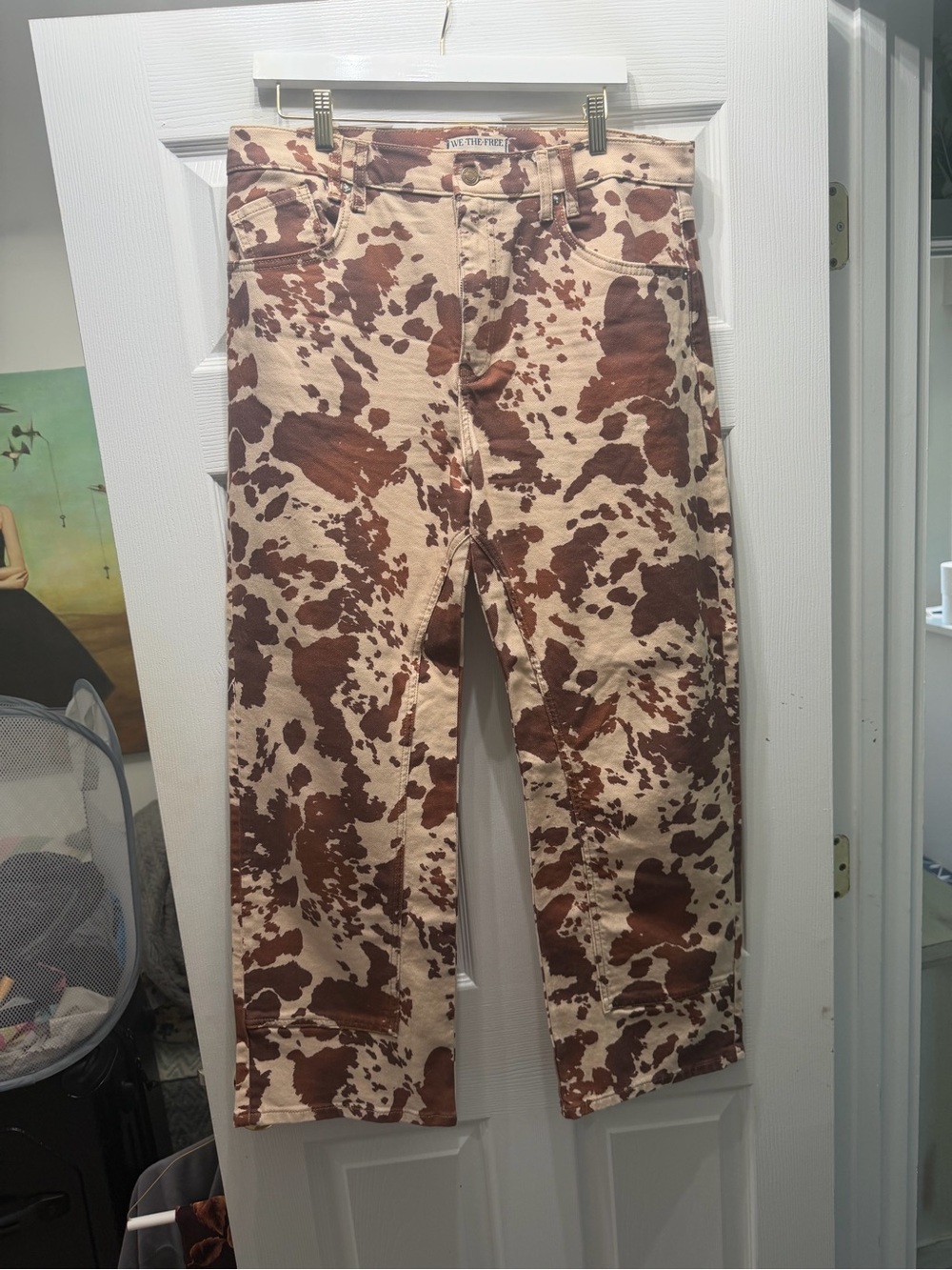We The Free Risk Taker Mid-Rise Printed Jeans Size 32 - Picture 4 of 5